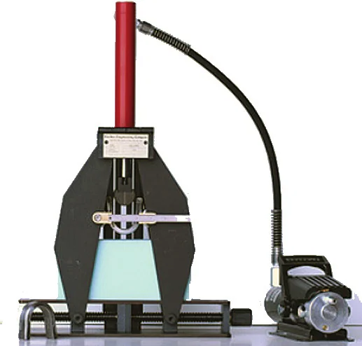Bend testing jig used for weld procedure qualification testing