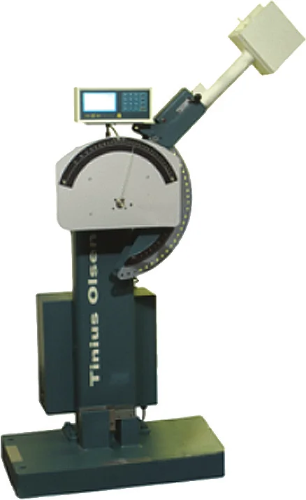 Charpy impact tester used for weld mechanical testing