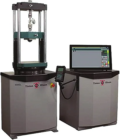 Tensile testing machine used for weld mechanical testing